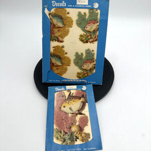 Vintage Meyercord Decals Tropical Fish & Coral